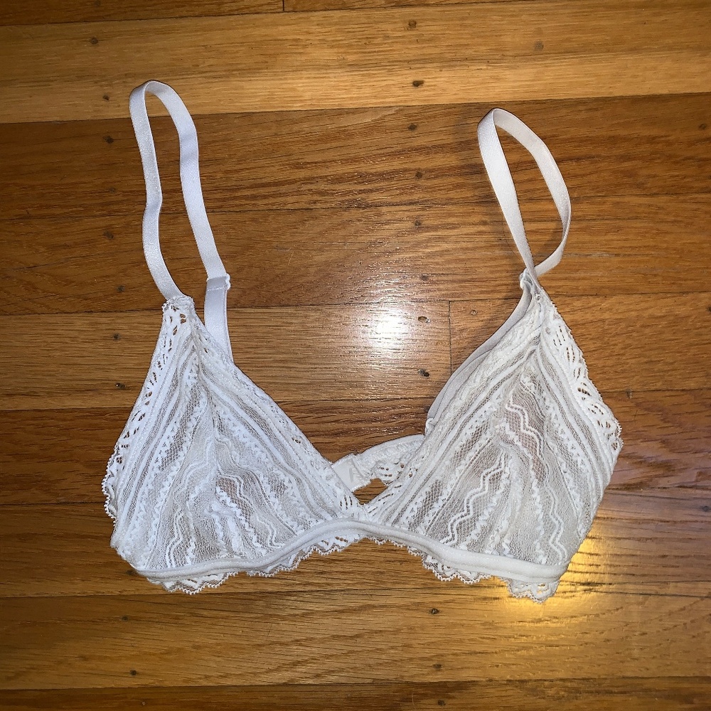 White Triangle Bralette